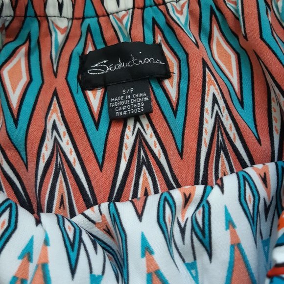 Tribal pattern strapless romper - Picture 4 of 4